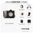Zhiyun Molus X200 RGB 200W COB Taşınabilir LED Işık Bej Combo Paket
