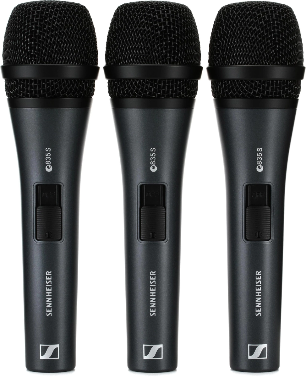 Sennheiser 3-PACK E 835-S / Dinamik Kablolu Mikrofon | 3'lü