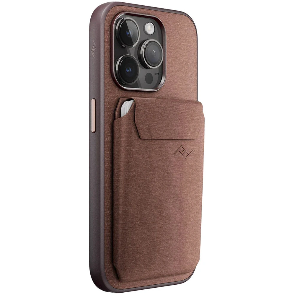 Peak Design Mobile Wallet Slim Manyetik Kartlık ve Cüzdan - Redwood