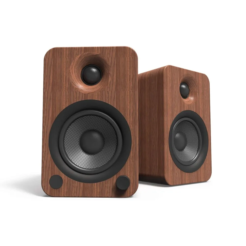 KANTO YU4 | 140W Watt 4'' Aktif Hoparlörler, Bluetooth® - Ceviz