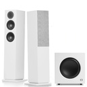 AUDIO PRO A48+SW-10 Beyaz 2+1 Aktif Multiroom Akıllı Ev Hoparlörü Seti