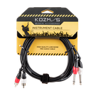 Kozmos KCL-158-3M 2 x Mono 6,35mm - 2 x RCA / 3M Kablo