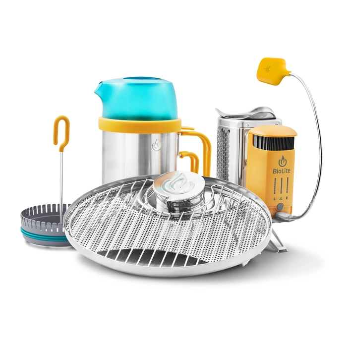 BioLite CampStove Complete Cook Kit Elektrik Üreten Odunlu Kamp Pişirme Seti