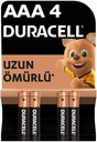 Duracell Basic İnce Kalem Pil 4'lü AAA
