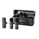 Boya BY-V4 4 Kişilik Şarj Kutulu Kablosuz Mikrofon Seti - 3.5mm TRS