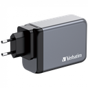 Verbatim 240 W GAN Hızlı Şarj 4 Bağlantı Noktalı 1x Usb-C® PD 140W/1x Usb-C® PD 100W/1x Usb-C® PD 65W / 1x Usb-A QC 3.0(32205)