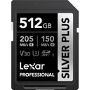 LEXAR 512GB SILVER Plus SDXC Hafıza Kartı (UHS-I, V30)
