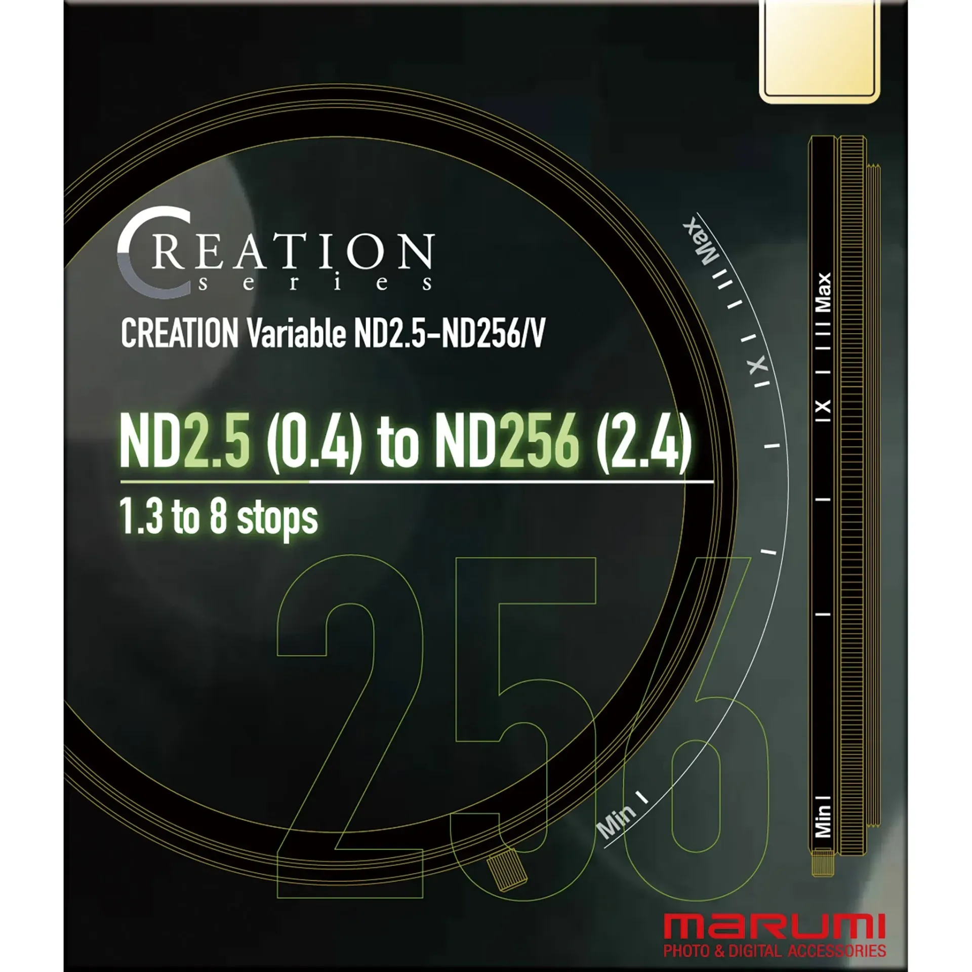 Marumi CREATION Variable ND2.5-ND256/V 77 mm