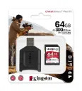 Kingston 64GB V90 Canvas React Plus UHS-II SD Hafıza Kartı MLPR2/64GB