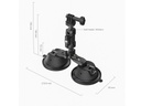 SmallRig 3566 SC-2K 3kg Taşıma Kapasiteli Çift Vakumlu Bağlantı Aparatı