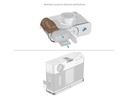 SmallRig 5223 Fujifilm X-Half Uyumlu Gümüş Ahşap L Braket
