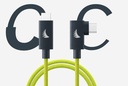 Angelbird USB-C 4.0 1m Kablo Lime (Dik Açılı)